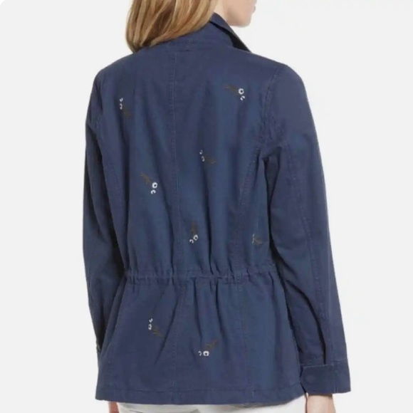 Madewell Passage Jacket Blue Embroidered - Picture 2 of 2